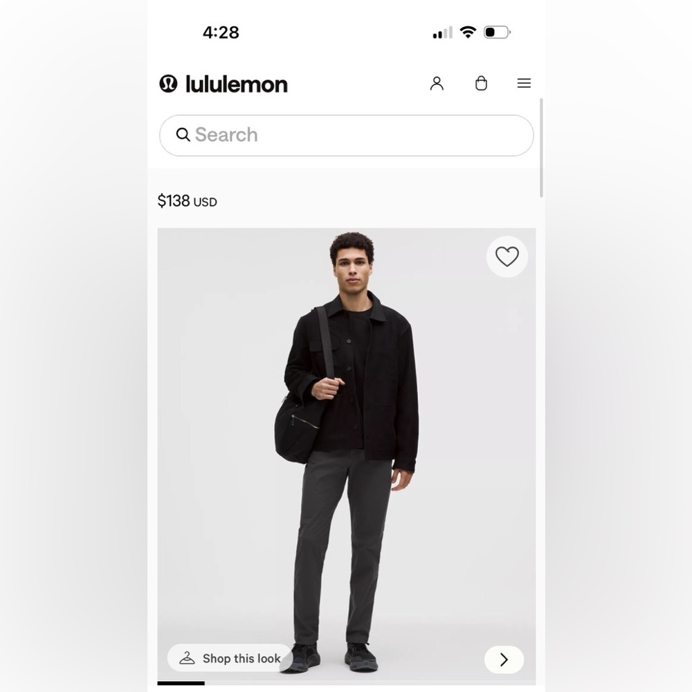 Men's lululemon Dark Gray Pants Size 30x30